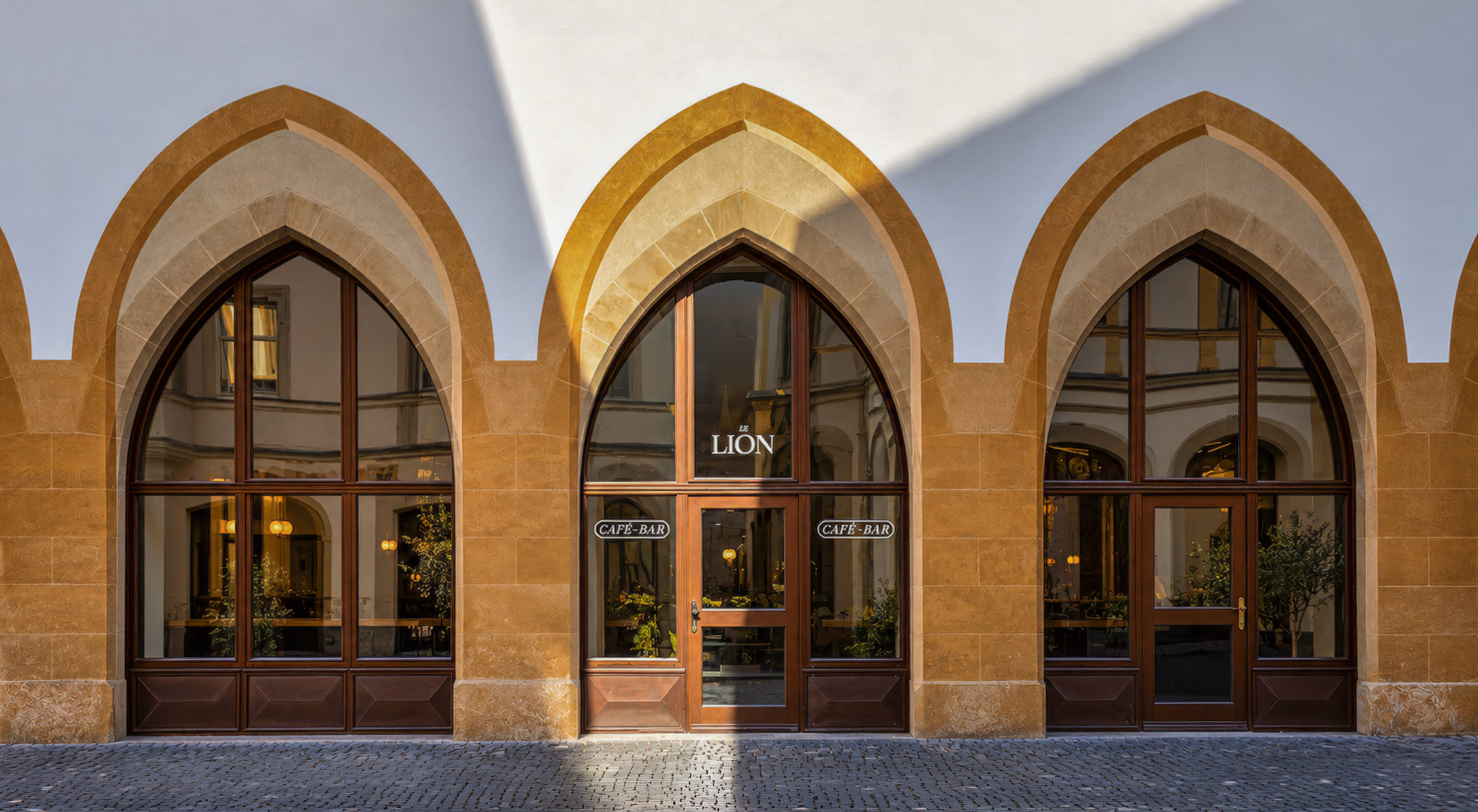 Lion am Marktplatz in der Amberger Altstadt